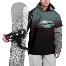 Накидка на куртку 3D с принтом Акула в Белгороде, 100% полиэстер |  | акула | море | хищник