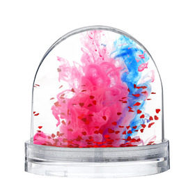 Водяной шар с принтом Взрыв красок в Белгороде, Пластик | Изображение внутри шара печатается на глянцевой фотобумаге с двух сторон | краски | розовый | яркий