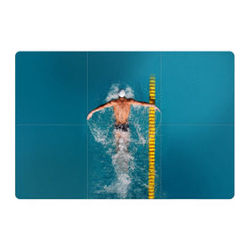 Магнитный плакат 3Х2 с принтом Баттерфляй в Белгороде, Полимерный материал с магнитным слоем | 6 деталей размером 9*9 см | плавание | спорт