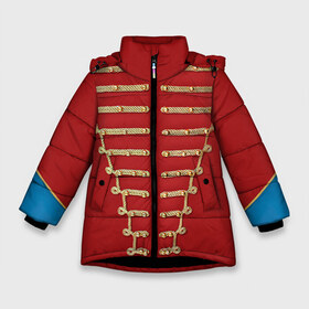 Зимняя куртка для девочек 3D с принтом Пиджак Майкла Джексона в Белгороде, ткань верха — 100% полиэстер; подклад — 100% полиэстер, утеплитель — 100% полиэстер. | длина ниже бедра, удлиненная спинка, воротник стойка и отстегивающийся капюшон. Есть боковые карманы с листочкой на кнопках, утяжки по низу изделия и внутренний карман на молнии. 

Предусмотрены светоотражающий принт на спинке, радужный светоотражающий элемент на пуллере молнии и на резинке для утяжки. | jackson | michael | джексон | костюм | майкл | одежда | пиджак