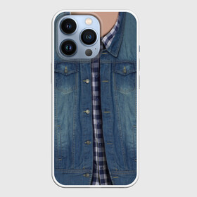 Чехол для iPhone 13 Pro с принтом Джинсовка в Белгороде,  |  | джинсовка | костюм | одежда | рубашка