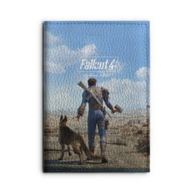 Обложка для автодокументов с принтом Fallout 4 в Белгороде, натуральная кожа |  размер 19,9*13 см; внутри 4 больших “конверта” для документов и один маленький отдел — туда идеально встанут права | Тематика изображения на принте: fallout | fallout 4