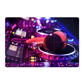Магнитный плакат 3Х2 с принтом DJ Mix в Белгороде, Полимерный материал с магнитным слоем | 6 деталей размером 9*9 см | deejay | dj | диджей | музыка | наушники | пульт