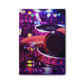 Обложка для автодокументов с принтом DJ Mix в Белгороде, натуральная кожа |  размер 19,9*13 см; внутри 4 больших “конверта” для документов и один маленький отдел — туда идеально встанут права | deejay | dj | диджей | музыка | наушники | пульт