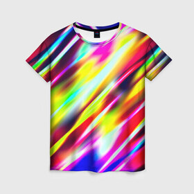 Женская футболка 3D с принтом Blink в Белгороде, 100% полиэфир ( синтетическое хлопкоподобное полотно) | прямой крой, круглый вырез горловины, длина до линии бедер | разноцветный | яркий