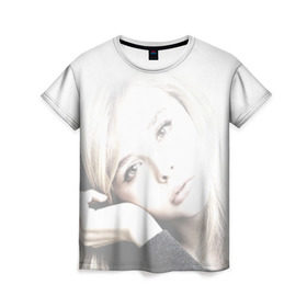 Женская футболка 3D с принтом Хлоя Морец в Белгороде, 100% полиэфир ( синтетическое хлопкоподобное полотно) | прямой крой, круглый вырез горловины, длина до линии бедер | Тематика изображения на принте: chloe | moretz | волна | кино | пипец