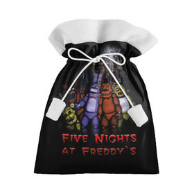 Подарочный 3D мешок с принтом Five Nights At Freddy`s в Белгороде, 100% полиэстер | Размер: 29*39 см | five nights at freddys | five nights at freddys по мотивам игрыfreddy | игры | мишка | фнаф | фредди
