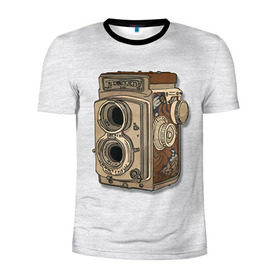 Мужская футболка 3D спортивная с принтом Фотоаппарат в Белгороде, 100% полиэстер с улучшенными характеристиками | приталенный силуэт, круглая горловина, широкие плечи, сужается к линии бедра | camera | зеркалка | камера | фотик | фото | фотоаппарат | фотографировать