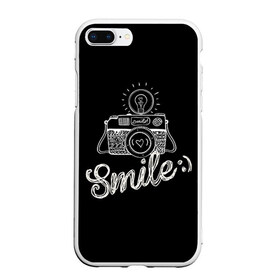 Чехол для iPhone 7Plus/8 Plus матовый с принтом Smile в Белгороде, Силикон | Область печати: задняя сторона чехла, без боковых панелей | camera | smile | вспышка | зеркалка | камера | фотик | фото | фотоаппарат | фотографировать