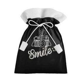 Подарочный 3D мешок с принтом Smile в Белгороде, 100% полиэстер | Размер: 29*39 см | Тематика изображения на принте: camera | smile | вспышка | зеркалка | камера | фотик | фото | фотоаппарат | фотографировать
