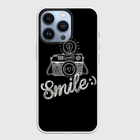 Чехол для iPhone 13 Pro с принтом Smile в Белгороде,  |  | camera | smile | вспышка | зеркалка | камера | фотик | фото | фотоаппарат | фотографировать