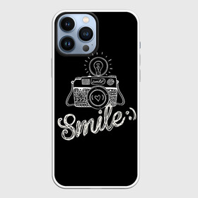 Чехол для iPhone 13 Pro Max с принтом Smile в Белгороде,  |  | Тематика изображения на принте: camera | smile | вспышка | зеркалка | камера | фотик | фото | фотоаппарат | фотографировать