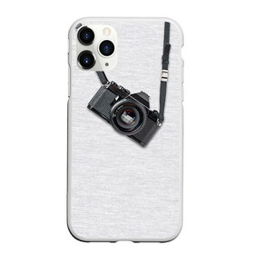 Чехол для iPhone 11 Pro Max матовый с принтом Фотоаппарат на груди в Белгороде, Силикон |  | Тематика изображения на принте: camera | зеркалка | камера | фотик | фото | фотоаппарат | фотографировать