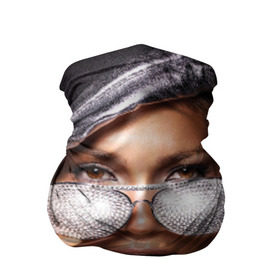 Бандана-труба 3D с принтом Дженнифер Лопес в Белгороде, 100% полиэстер, ткань с особыми свойствами — Activecool | плотность 150‒180 г/м2; хорошо тянется, но сохраняет форму | Тематика изображения на принте: jennifer lynn lopez | американская актриса | бизнес вумен | в счках | дженнифер линн лопес | модельер | очки | певица | продюсер | танцовщица