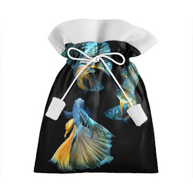 Подарочный 3D мешок с принтом Бойцовая рыбка в Белгороде, 100% полиэстер | Размер: 29*39 см | аквариумная | бойцовая | красивый | плавники | рыба | рыбка | хвост | япаонская