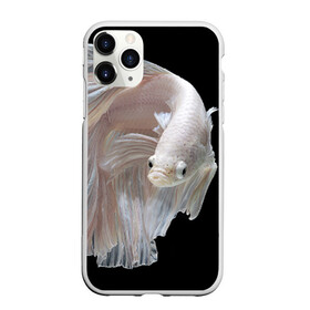 Чехол для iPhone 11 Pro матовый с принтом Бойцовая рыбка в Белгороде, Силикон |  | аквариумная | бойцовая | красивый | плавники | рыба | рыбка | хвост | япаонская