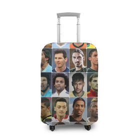 Чехол для чемодана 3D с принтом Лучшие футболисты в Белгороде, 86% полиэфир, 14% спандекс | двустороннее нанесение принта, прорези для ручек и колес | великие | звёзды | знаменитости | игроки | легендарные | лучшие | самые крутые | футбол | футболисты | элита