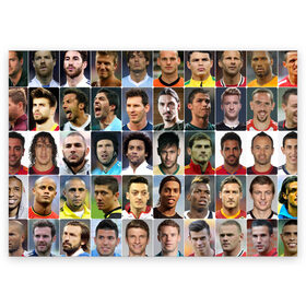 Поздравительная открытка с принтом Лучшие футболисты в Белгороде, 100% бумага | плотность бумаги 280 г/м2, матовая, на обратной стороне линовка и место для марки
 | великие | звёзды | знаменитости | игроки | легендарные | лучшие | самые крутые | футбол | футболисты | элита