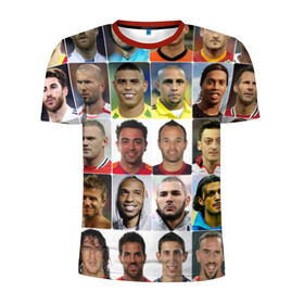 Мужская футболка 3D спортивная с принтом Великие футболисты в Белгороде, 100% полиэстер с улучшенными характеристиками | приталенный силуэт, круглая горловина, широкие плечи, сужается к линии бедра | великие | звёзды | знаменитости | игроки | легендарные | лучшие | самые крутые | футбол | футболисты | элита