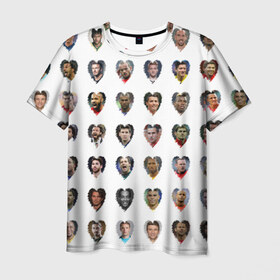 Мужская футболка 3D с принтом Любимые футболисты в Белгороде, 100% полиэфир | прямой крой, круглый вырез горловины, длина до линии бедер | великие | звёзды | знаменитости | игроки | легендарные | лучшие | самые крутые | футбол | футболисты | элита
