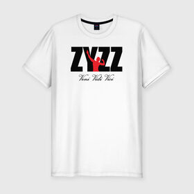 Мужская футболка премиум с принтом Zyzz в Белгороде, 92% хлопок, 8% лайкра | приталенный силуэт, круглый вырез ворота, длина до линии бедра, короткий рукав | Тематика изображения на принте: bodybuilding | zyzz | бодибилдинг | зиз | качок | мышцы