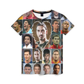 Женская футболка 3D с принтом Златан Ибрагимович - лучший в Белгороде, 100% полиэфир ( синтетическое хлопкоподобное полотно) | прямой крой, круглый вырез горловины, длина до линии бедер | zlatan ibrahimovic | златан ибрагимович | лучшие футболисты | любимый игрок | мой любимец | самый крутой | сердце | футбол | швеция | я люблю