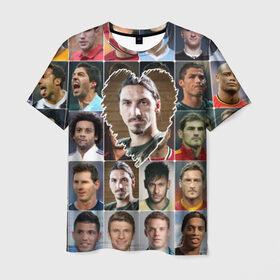 Мужская футболка 3D с принтом Златан Ибрагимович - лучший в Белгороде, 100% полиэфир | прямой крой, круглый вырез горловины, длина до линии бедер | zlatan ibrahimovic | златан ибрагимович | лучшие футболисты | любимый игрок | мой любимец | самый крутой | сердце | футбол | швеция | я люблю