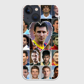 Чехол для iPhone 13 mini с принтом Лионель Месси   лучший в Белгороде,  |  | lionel messi | аргентина | барса | барселона | золотой мяч | лионель месси | лучшие футболисты | любимый игрок | мой любимец | самый крутой | сердце | футбол | я люблю