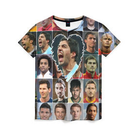Женская футболка 3D с принтом Луис Суарес - лучший в Белгороде, 100% полиэфир ( синтетическое хлопкоподобное полотно) | прямой крой, круглый вырез горловины, длина до линии бедер | luis suarez | аргентина | барса | барселона | луис суарес | лучшие футболисты | любимый игрок | мой любимец | самый крутой | сердце | футбол | я люблю