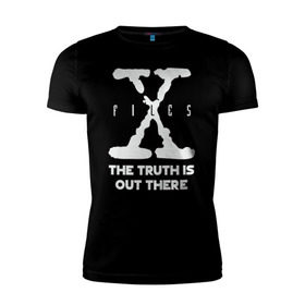Мужская футболка премиум с принтом X-Files в Белгороде, 92% хлопок, 8% лайкра | приталенный силуэт, круглый вырез ворота, длина до линии бедра, короткий рукав | mulder | scully | x files | малдер | материалы | нло | пришельцы | секретные | скалли