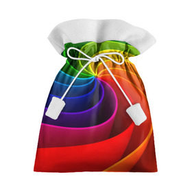 Подарочный 3D мешок с принтом Радуга цвета в Белгороде, 100% полиэстер | Размер: 29*39 см | Тематика изображения на принте: гамма | зеленый | красный | радуга | синий | цвет