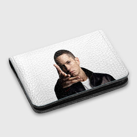 Картхолдер с принтом с принтом Eminem в Белгороде, натуральная матовая кожа | размер 7,3 х 10 см; кардхолдер имеет 4 кармана для карт; | eminem | music | rap | usa | музыка | рэп | сша | эминем