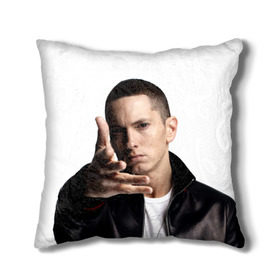 Подушка 3D с принтом Eminem в Белгороде, наволочка – 100% полиэстер, наполнитель – холлофайбер (легкий наполнитель, не вызывает аллергию). | состоит из подушки и наволочки. Наволочка на молнии, легко снимается для стирки | eminem | music | rap | usa | музыка | рэп | сша | эминем