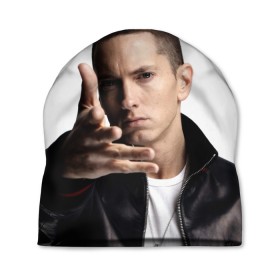 Шапка 3D с принтом Eminem в Белгороде, 100% полиэстер | универсальный размер, печать по всей поверхности изделия | eminem | music | rap | usa | музыка | рэп | сша | эминем