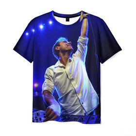 Мужская футболка 3D с принтом Armin Van Buuren в Белгороде, 100% полиэфир | прямой крой, круглый вырез горловины, длина до линии бедер | armin van buuren | avb | dj | армин ван бюрен