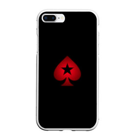 Чехол для iPhone 7Plus/8 Plus матовый с принтом PokerStars в Белгороде, Силикон | Область печати: задняя сторона чехла, без боковых панелей | poker | pokerstars | sport