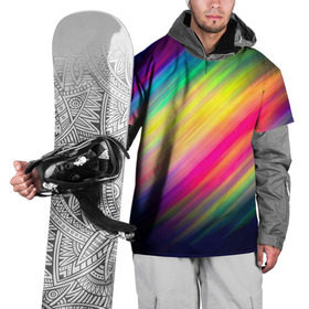 Накидка на куртку 3D с принтом Радужные полосы в Белгороде, 100% полиэстер |  | Тематика изображения на принте: линии | новые | полосы | прикольные | радуга | текстуры