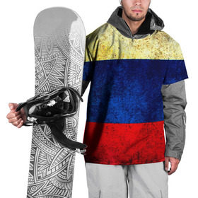 Накидка на куртку 3D с принтом Триколор в Белгороде, 100% полиэстер |  | new | краска | патриот | прикольные | русский | триколор