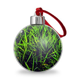Ёлочный шар с принтом Трава в Белгороде, Пластик | Диаметр: 77 мм | green | summer | весна | зеленый | лето | природа