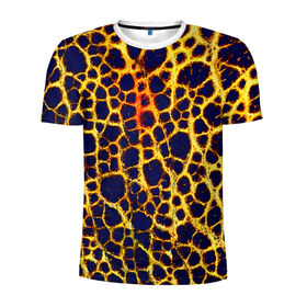 Мужская футболка 3D спортивная с принтом Леопард в Белгороде, 100% полиэстер с улучшенными характеристиками | приталенный силуэт, круглая горловина, широкие плечи, сужается к линии бедра | кожа | леопард | текстуры