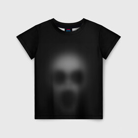 Детская футболка 3D с принтом Призрак в Белгороде, 100% гипоаллергенный полиэфир | прямой крой, круглый вырез горловины, длина до линии бедер, чуть спущенное плечо, ткань немного тянется | привидение | призрак | хелоуин