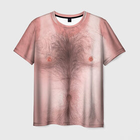 Мужская футболка 3D с принтом Загорелый торс в Белгороде, 100% полиэфир | прямой крой, круглый вырез горловины, длина до линии бедер | загар | мужчина | тело | торс
