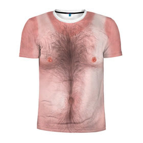 Мужская футболка 3D спортивная с принтом Загорелый торс в Белгороде, 100% полиэстер с улучшенными характеристиками | приталенный силуэт, круглая горловина, широкие плечи, сужается к линии бедра | загар | мужчина | тело | торс