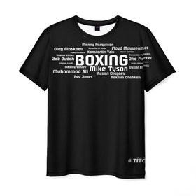 Мужская футболка 3D с принтом Профессиональные боксеры мира в Белгороде, 100% полиэфир | прямой крой, круглый вырез горловины, длина до линии бедер | boxing | бойцы | бокс | боксеры | спорт
