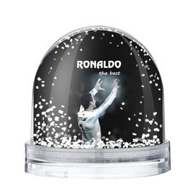 Снежный шар с принтом RONALDO the best в Белгороде, Пластик | Изображение внутри шара печатается на глянцевой фотобумаге с двух сторон | real madrid | ronaldo | реал | роналдо | футбол