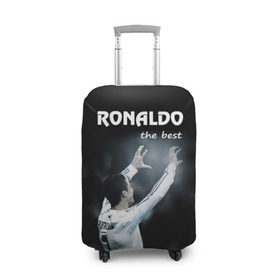 Чехол для чемодана 3D с принтом RONALDO the best в Белгороде, 86% полиэфир, 14% спандекс | двустороннее нанесение принта, прорези для ручек и колес | real madrid | ronaldo | реал | роналдо | футбол
