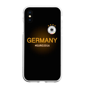 Чехол для iPhone XS Max матовый с принтом Сборная Германии 2016 в Белгороде, Силикон | Область печати: задняя сторона чехла, без боковых панелей | germany
