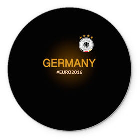 Коврик круглый с принтом Сборная Германии 2016 в Белгороде, резина и полиэстер | круглая форма, изображение наносится на всю лицевую часть | germany