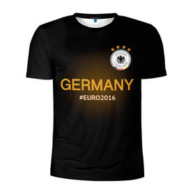 Мужская футболка 3D спортивная с принтом Сборная Германии 2016 в Белгороде, 100% полиэстер с улучшенными характеристиками | приталенный силуэт, круглая горловина, широкие плечи, сужается к линии бедра | germany