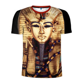 Мужская футболка 3D спортивная с принтом Хатшепсут в Белгороде, 100% полиэстер с улучшенными характеристиками | приталенный силуэт, круглая горловина, широкие плечи, сужается к линии бедра | египет | женщина | золото | маска | фараон египта | хатшепсут